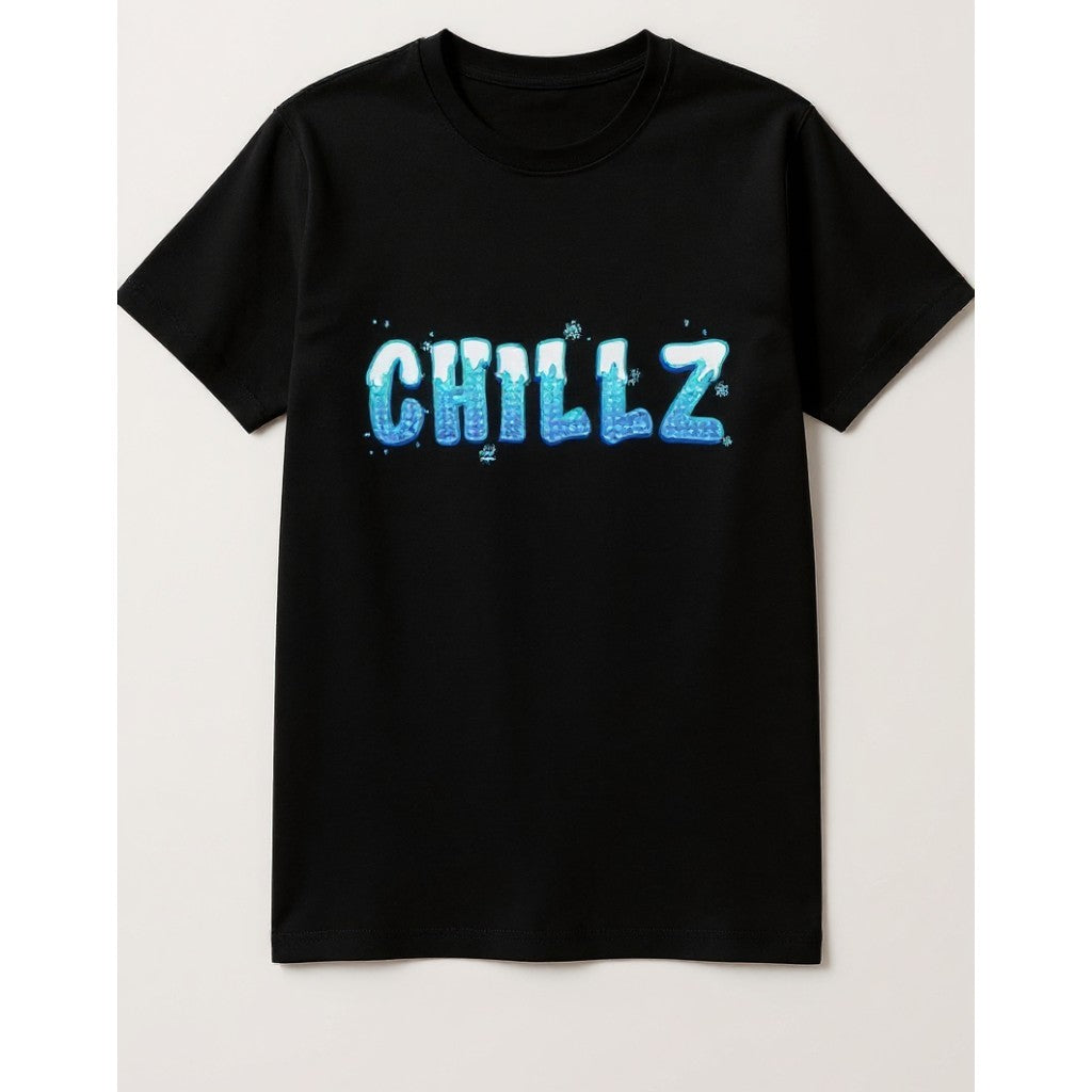 Kids Size - CHILLZ Snowapped Icy Text T-Shirt