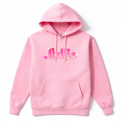 'llxllie' Flower Text Hoodie - Youth and Adult sizes - 4 colours