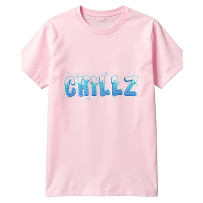 Kids Size - CHILLZ Snowapped Icy Text T-Shirt