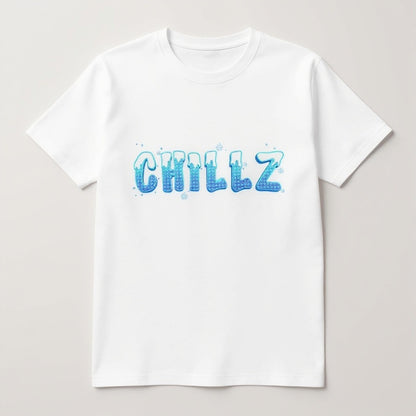 Kids Size - CHILLZ Snowapped Icy Text T-Shirt