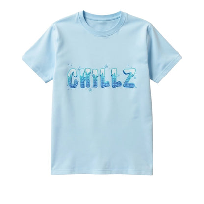 Kids Size - CHILLZ Snowapped Icy Text T-Shirt