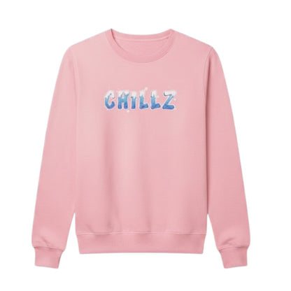 'CHILLZ' Snowcapped Icy Text Sweater - Youth and Adult sizes - 4 colours