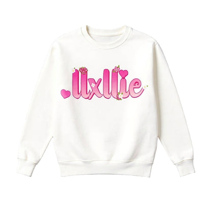 llxllie Flower Text Sweater